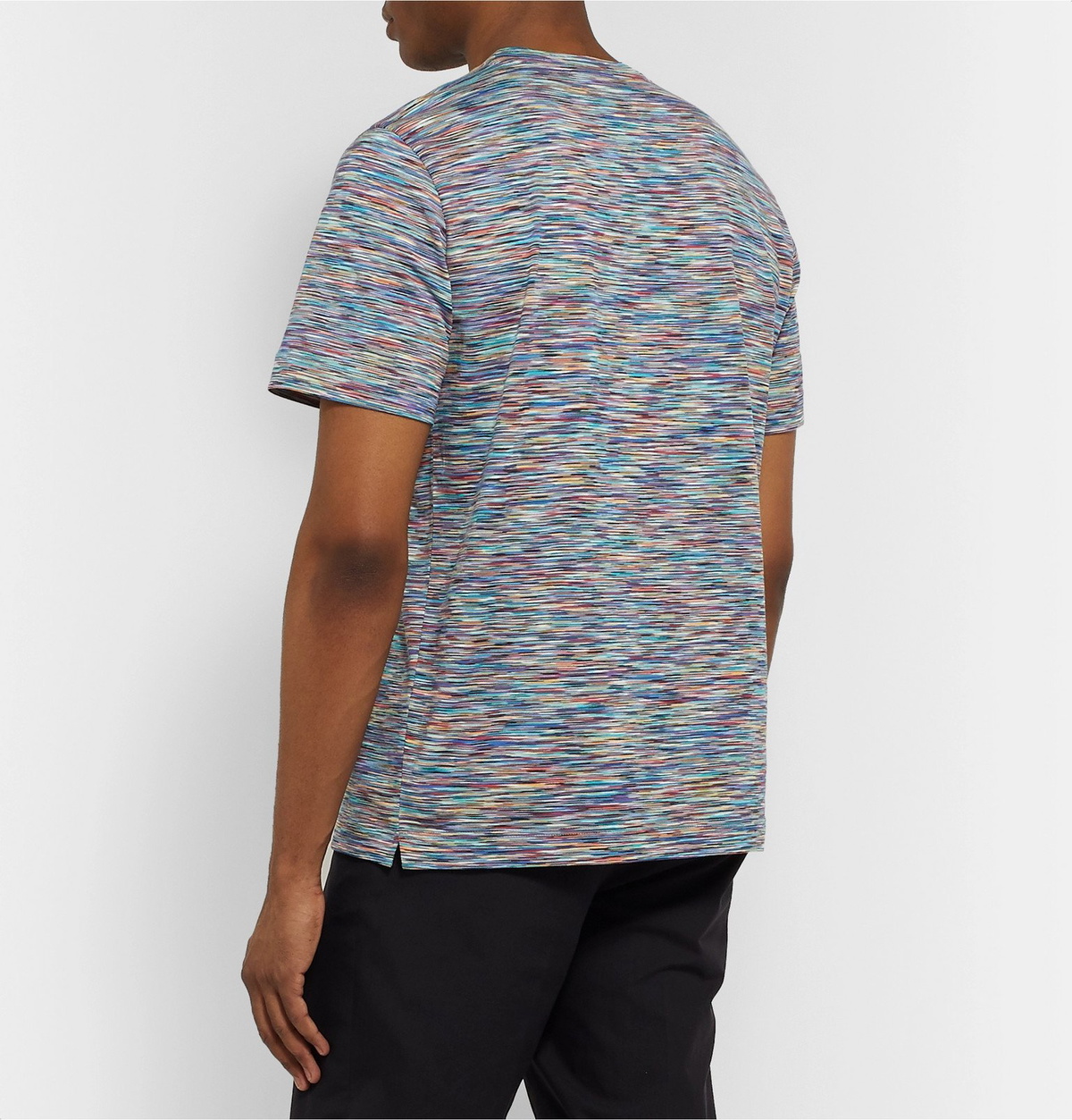 Missoni - Space-Dyed Cotton-Jersey T-Shirt - Blue Missoni