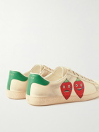 GUCCI - New Ace Printed Leather Sneakers - Neutrals