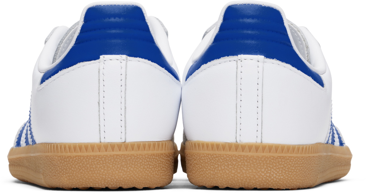 adidas Kids Big Kids White & Blue Samba OG Sneakers adidas adidas Kids Big Kids White & Blue Samba OG Sneakers adidas