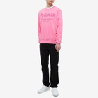 Alexander McQueen Men's Graffiti Print Crew Sweat in Sugar Pink/Pink