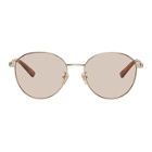 Gucci Gold and Pink GG0853SK Sunglasses