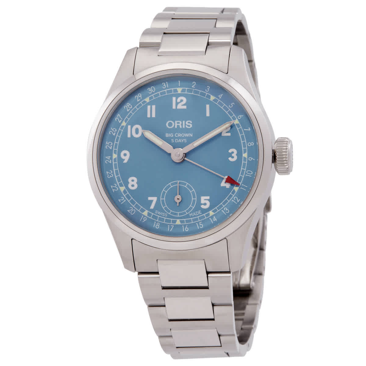 Oris Big Crown Hand Wind Blue Dial Mens Watch 01 473 7786 4065-07 8 19 06
