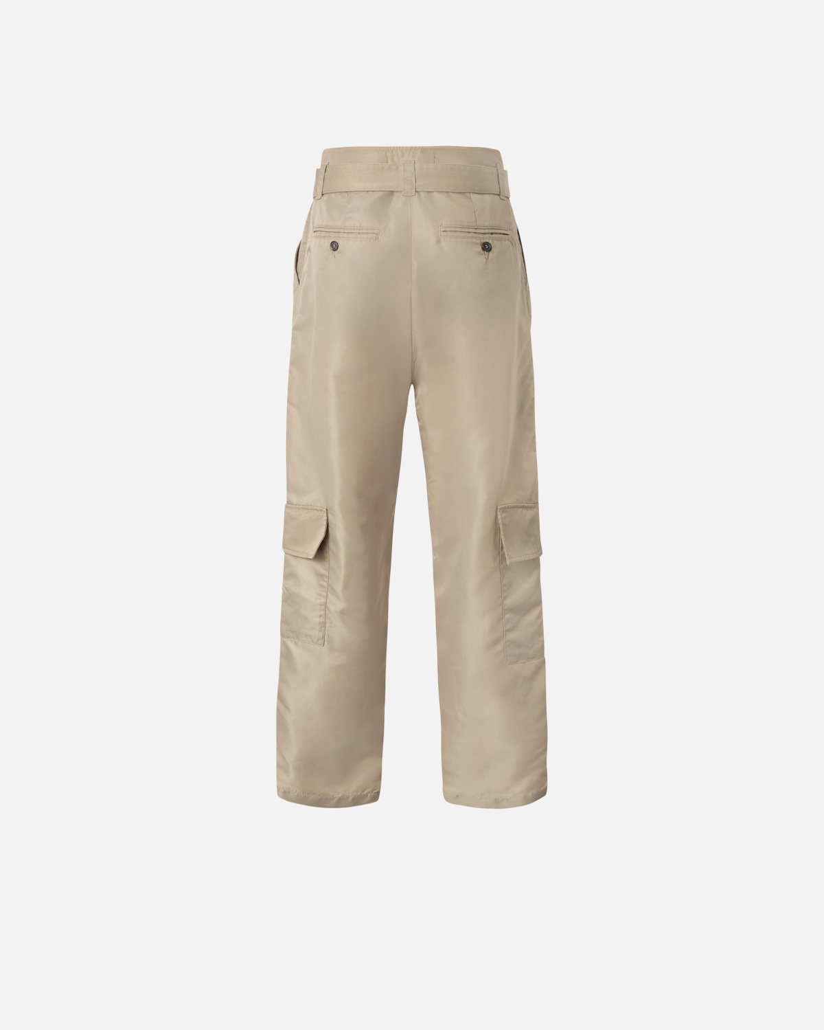 Pinko Slouchy Cargo Trousers With Belt Lead Grey