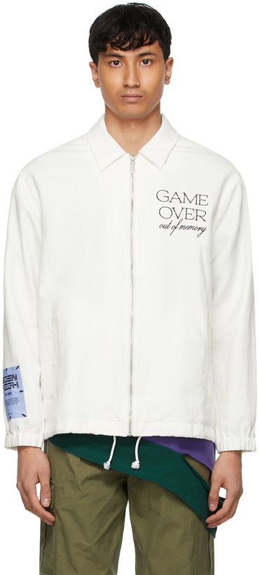 Photo: MCQ White 'Game Over' Jacket