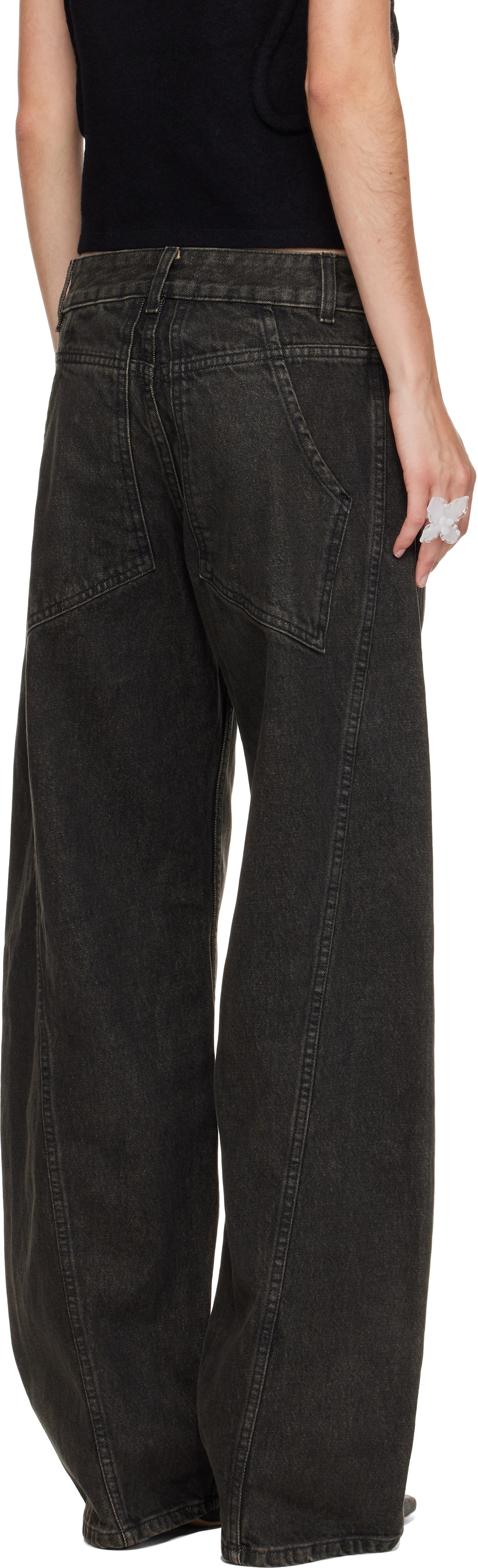 Eckhaus Latta Gray Bend Jeans