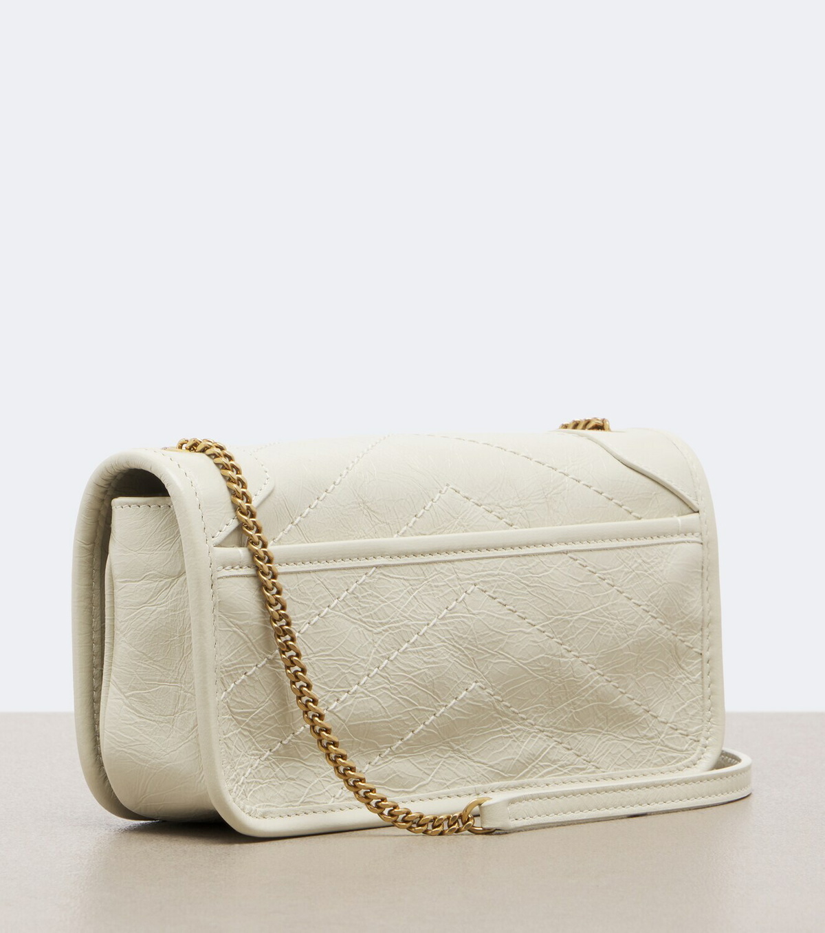 Saint Laurent Niki leather wallet on chain