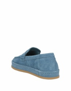 Hogan Womens Loafers Slate in Blue