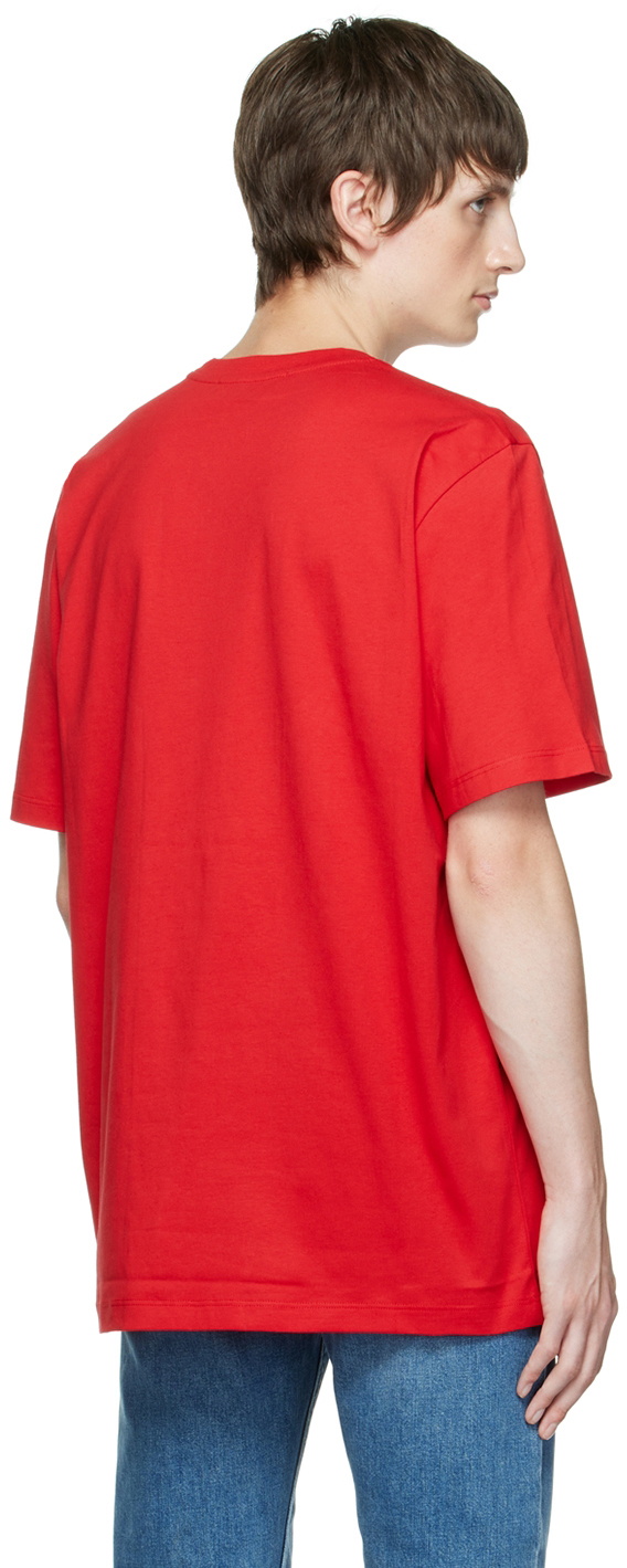 MSGM Red Printed T-Shirt