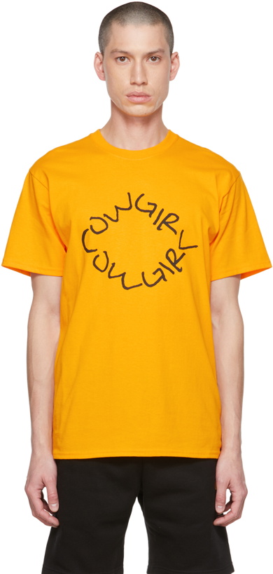 Photo: Cowgirl Blue Co Yellow Penmanship T-Shirt