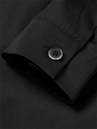 Barena - Cedrone Garment-Dyed Stretch-Wool Twill Overshirt - Black
