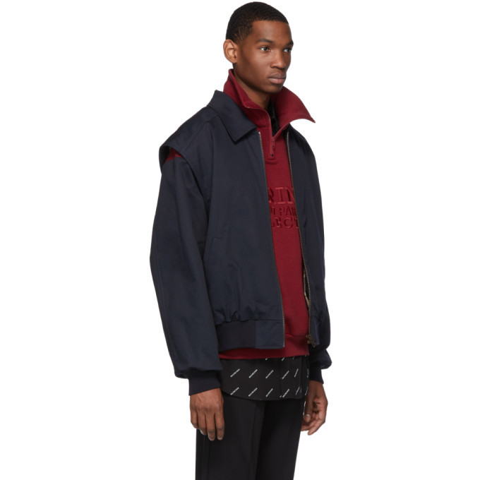 Balenciaga Navy Twin-Set Jacket Balenciaga