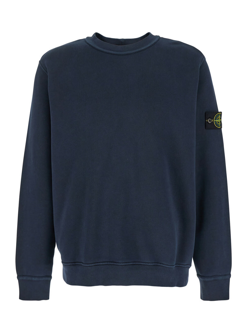 Stone Island Logo patch zip-up cotton sweatshirt Stone Island