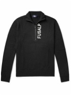 Fusalp - Alvin Logo-Intarsia Wool Half-Zip Sweater - Black