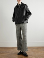 BODE - Continental Cropped Leather Jacket - Black