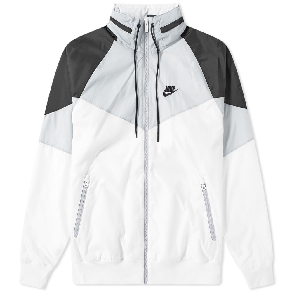 Nike Windrunner Jacket White, Wolf Grey Black