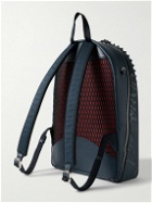 Christian Louboutin - Backparis Spiked Rubber-Trimmed Full-Grain Leather Backpack