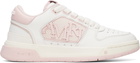 AMIRI White & Pink Classic Low Sneakers