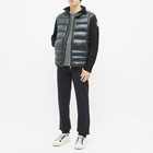 Moncler Grenoble Men's Knitted Arm Down Jacket in Navy