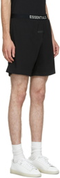 Essentials Black Lounge Shorts