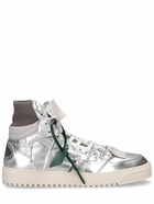 OFF-WHITE - 3.0 Off Court Metallic Leather Sneakers