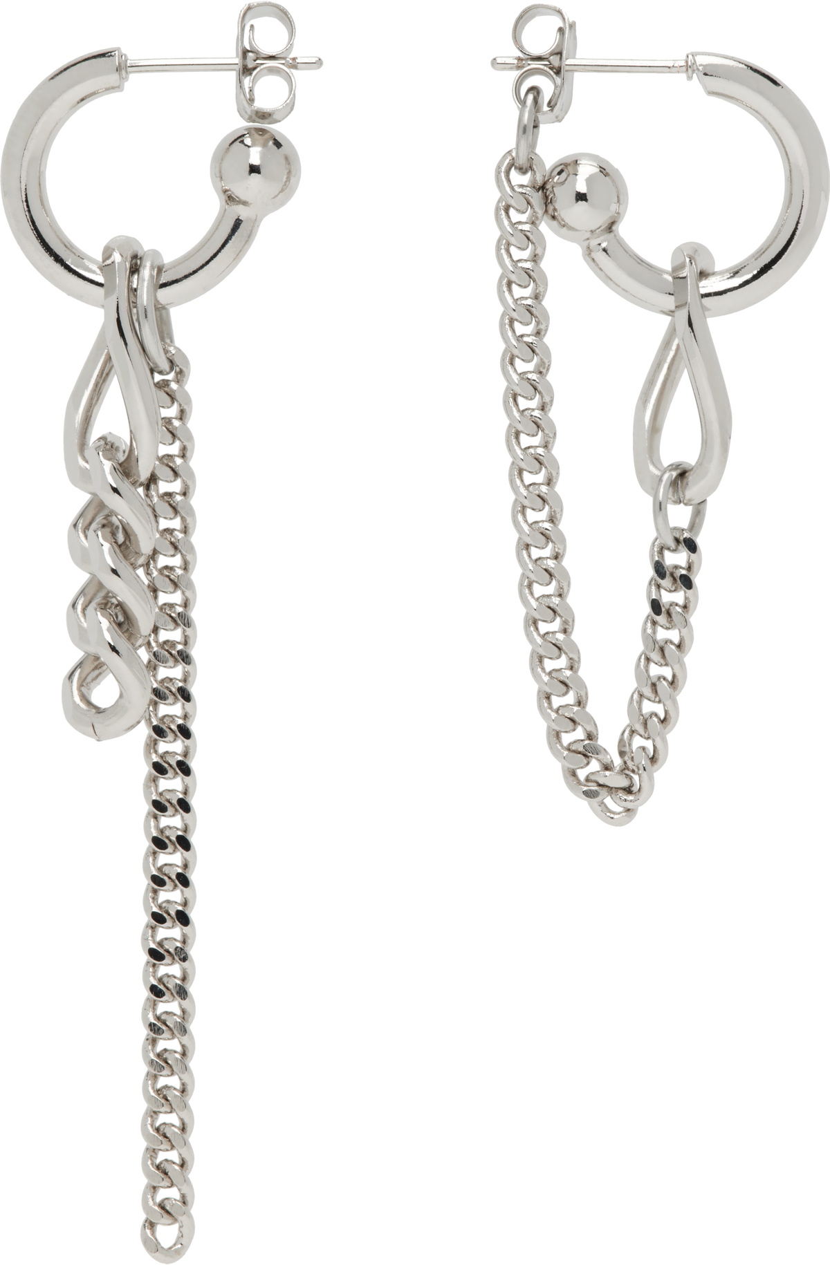 Justine Clenquet Silver Mel Earrings Justine Clenquet