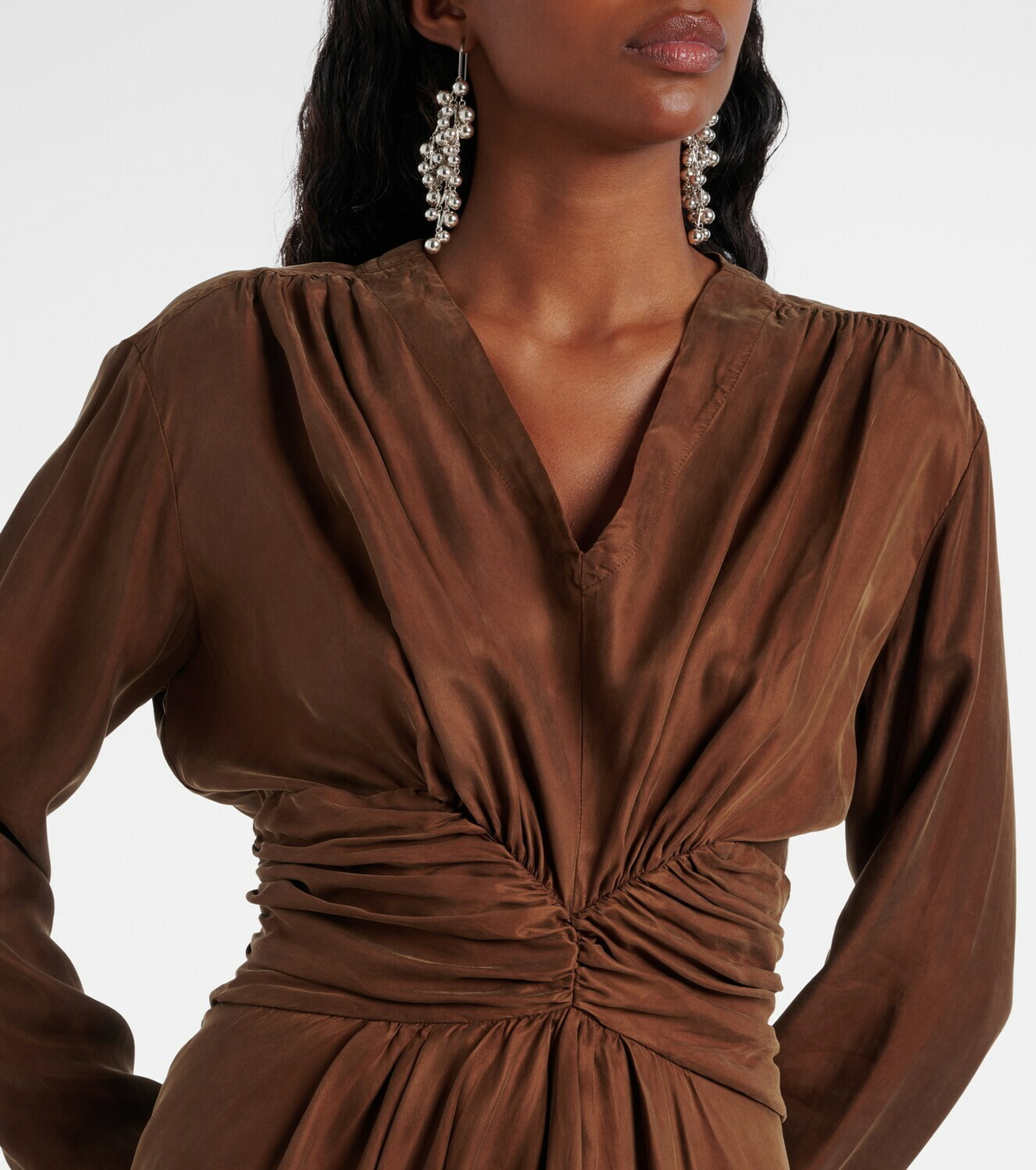 Marant Etoile Draped midi dress