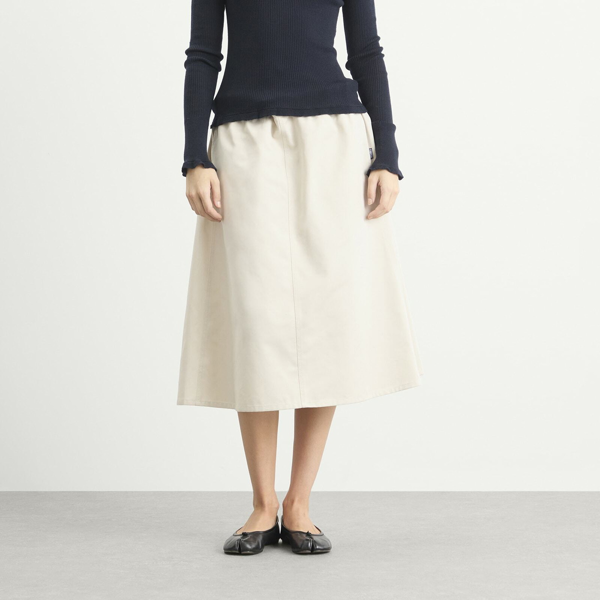 MM6 Maison Margiela Women's Midi Skirt in Beige