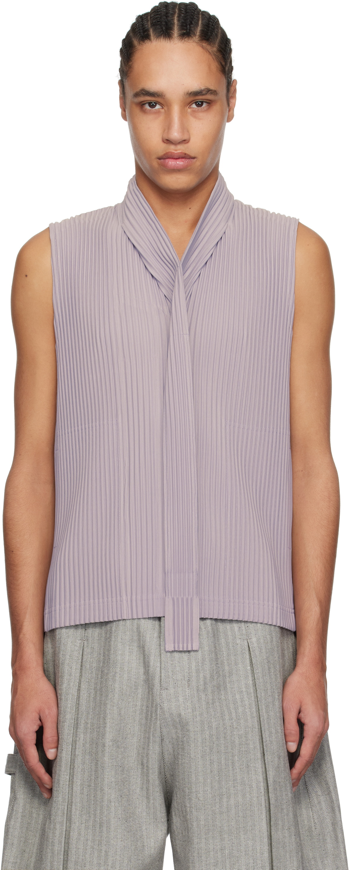HOMME PLISSÉ ISSEY MIYAKE Purple Turbine Vest Homme Plisse Issey