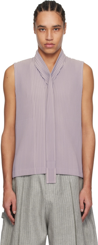 Photo: HOMME PLISSÉ ISSEY MIYAKE Purple Turbine Vest