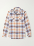 God's True Cashmere - Tartan Cashmere-Flannel Shirt - Orange