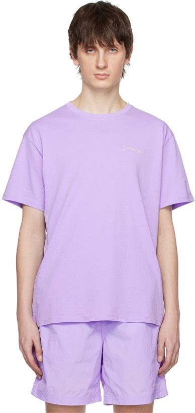 Photo: Saturdays NYC Purple 'Saturdays' T-Shirt