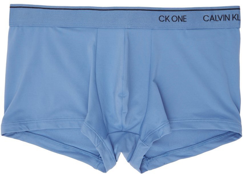 Calvin Klein Underwear Three-Pack Blue Microfiber 'CK ONE' Trunk Boxers  Calvin Klein Underwear