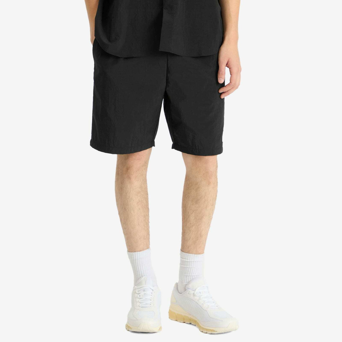 Uniform Experiment Men's Crystal Nylon Easy Shorts in Black
