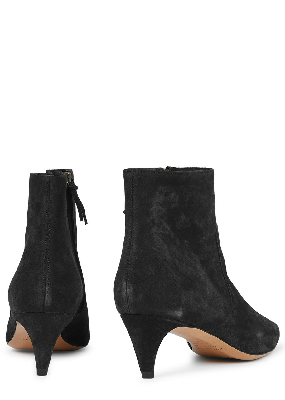 Isabel Marant étoile Derst 60 Suede Ankle Boots Black
