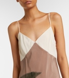 SIR Azaliea floral silk max dress