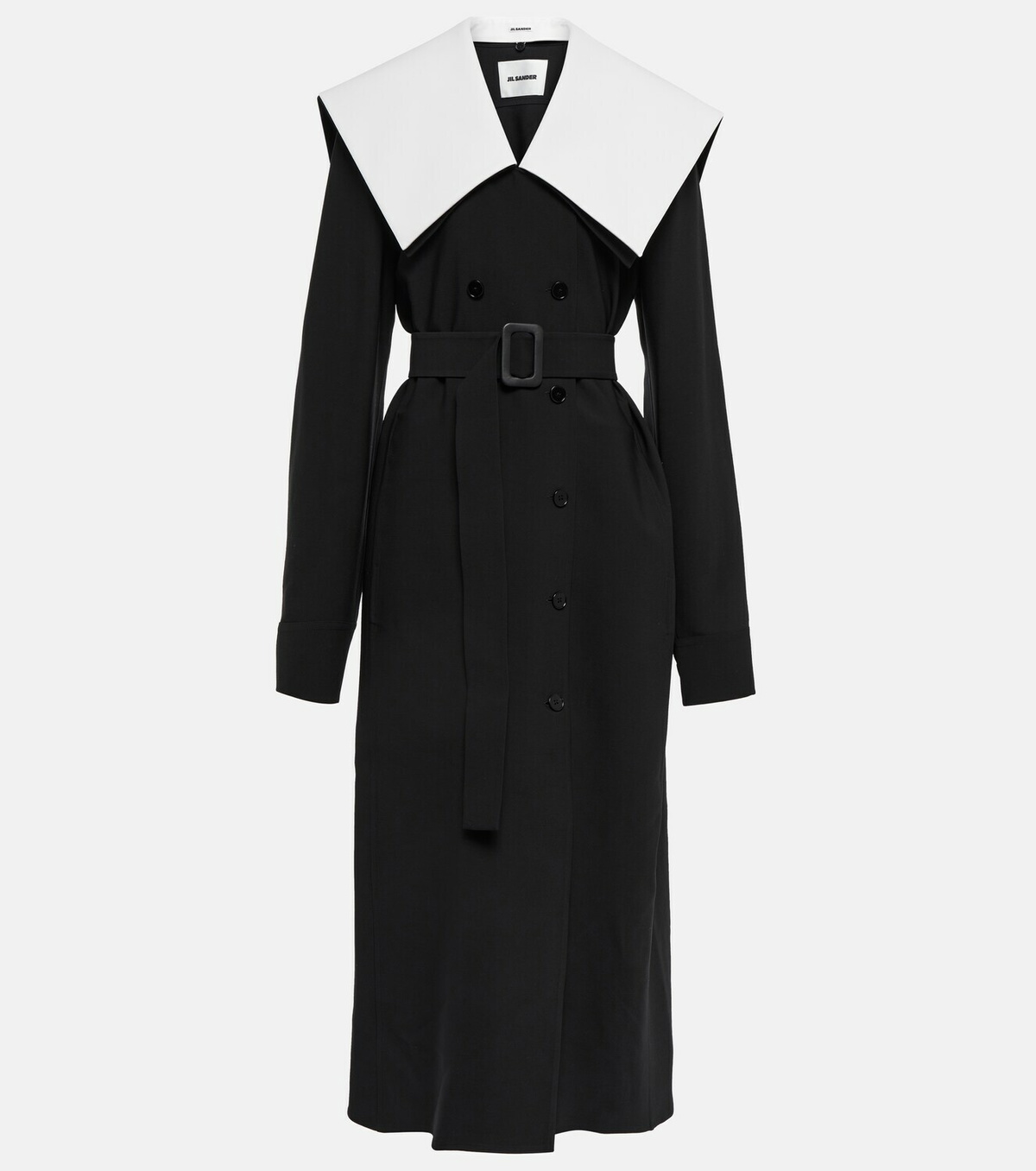 Jil Sander Women's Double Breasted Wool Jacket Grey