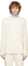 John Elliott Off-White Long Sleeve Interval T-Shirt