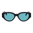 Super Black and Blue Drew Mama Sunglasses