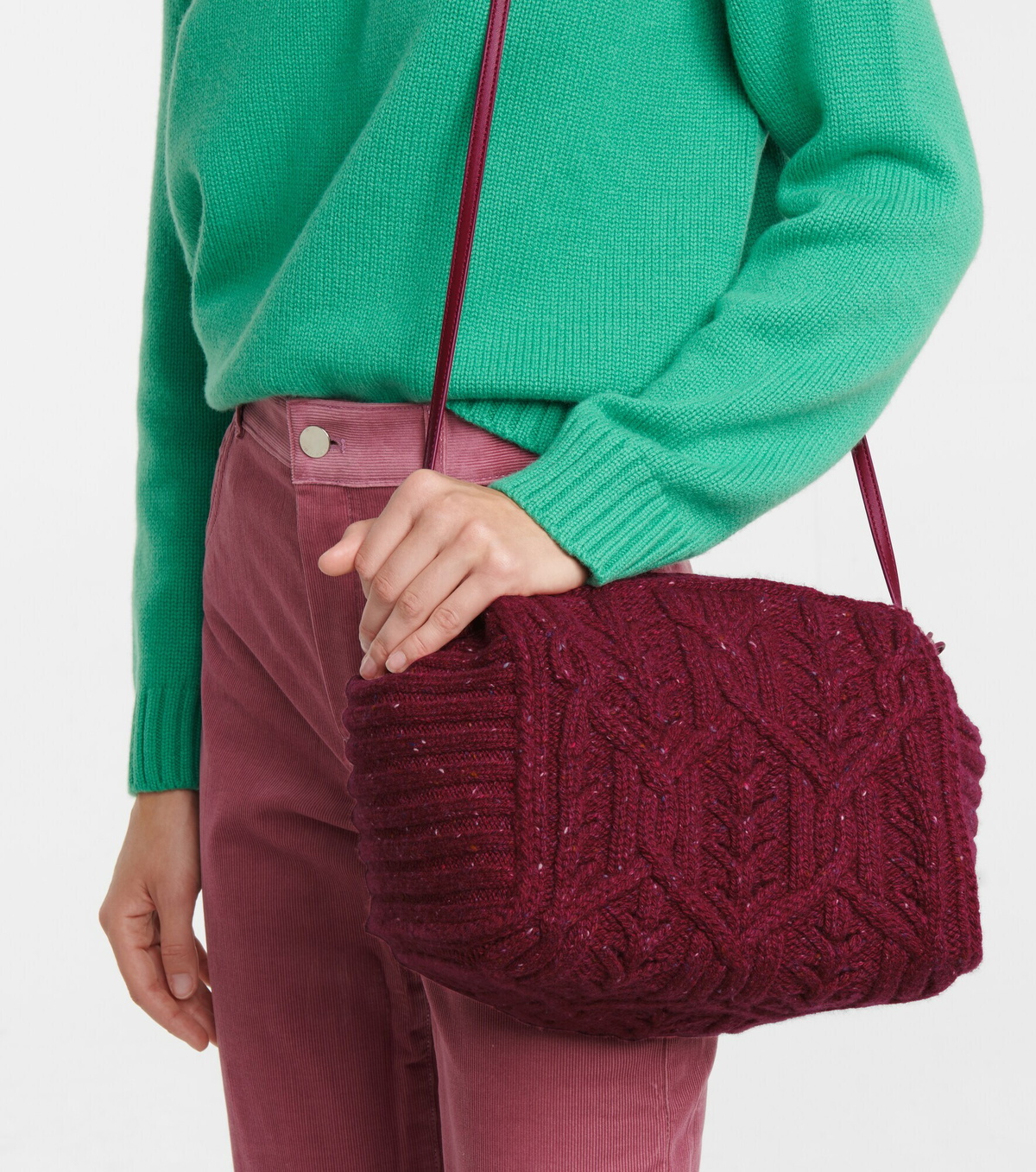Loro Piana - Puffy Pouch knitted clutch