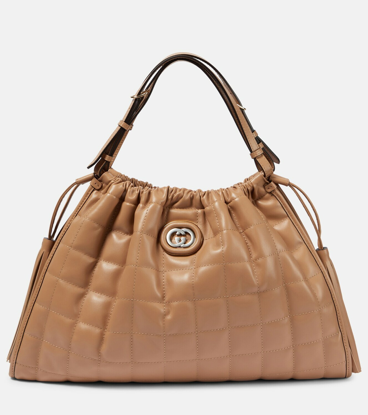 Gucci Deco Large quilted leather shoulder bag