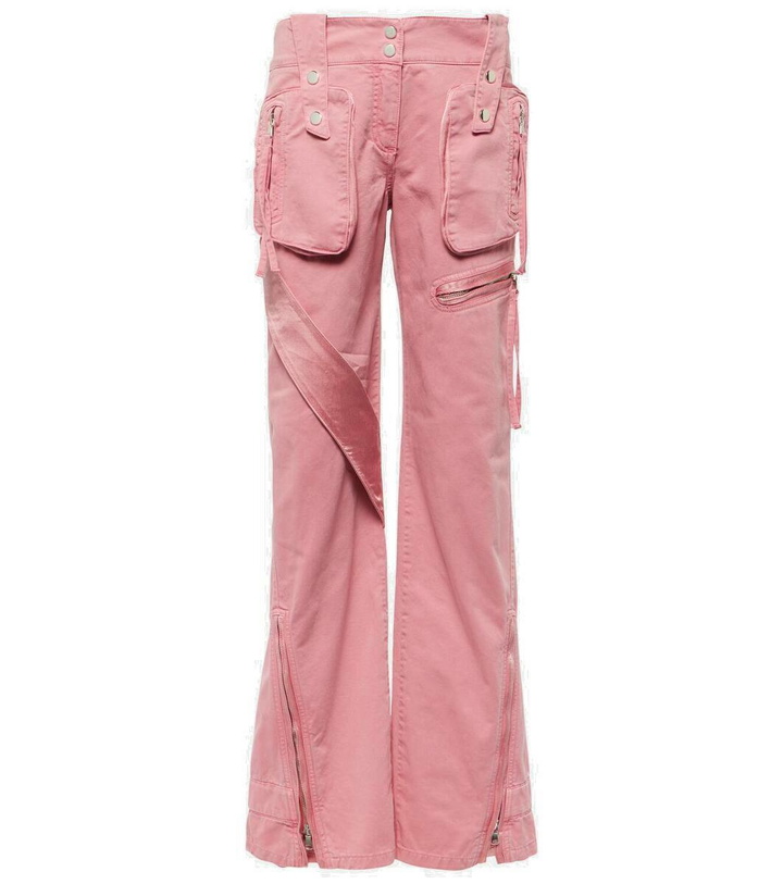 Photo: Blumarine Low-rise straight cargo jeans