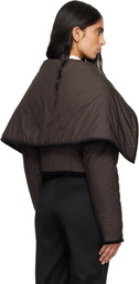 FIDAN NOVRUZOVA Brown Chad Quilted Puffer Jacket