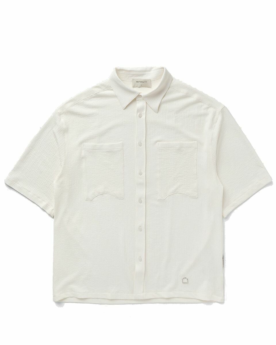 Photo: Reternity Atelier Button Shirt Beige - Mens - Shortsleeves