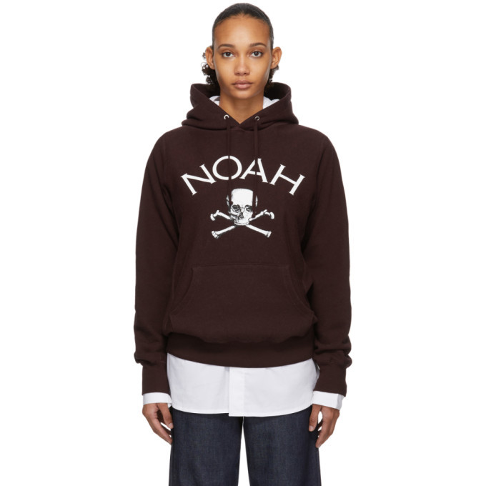 Noah NYC Burgundy Jolly Roger Hoodie Noah NYC