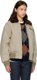Nothing Written Beige Maison Pilot Jacket