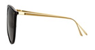 Linda Farrow Kings - Black / Yellow Gold Sunglasses