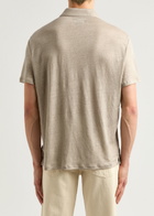 Paige Shelton Linen Polo Shirt Cream