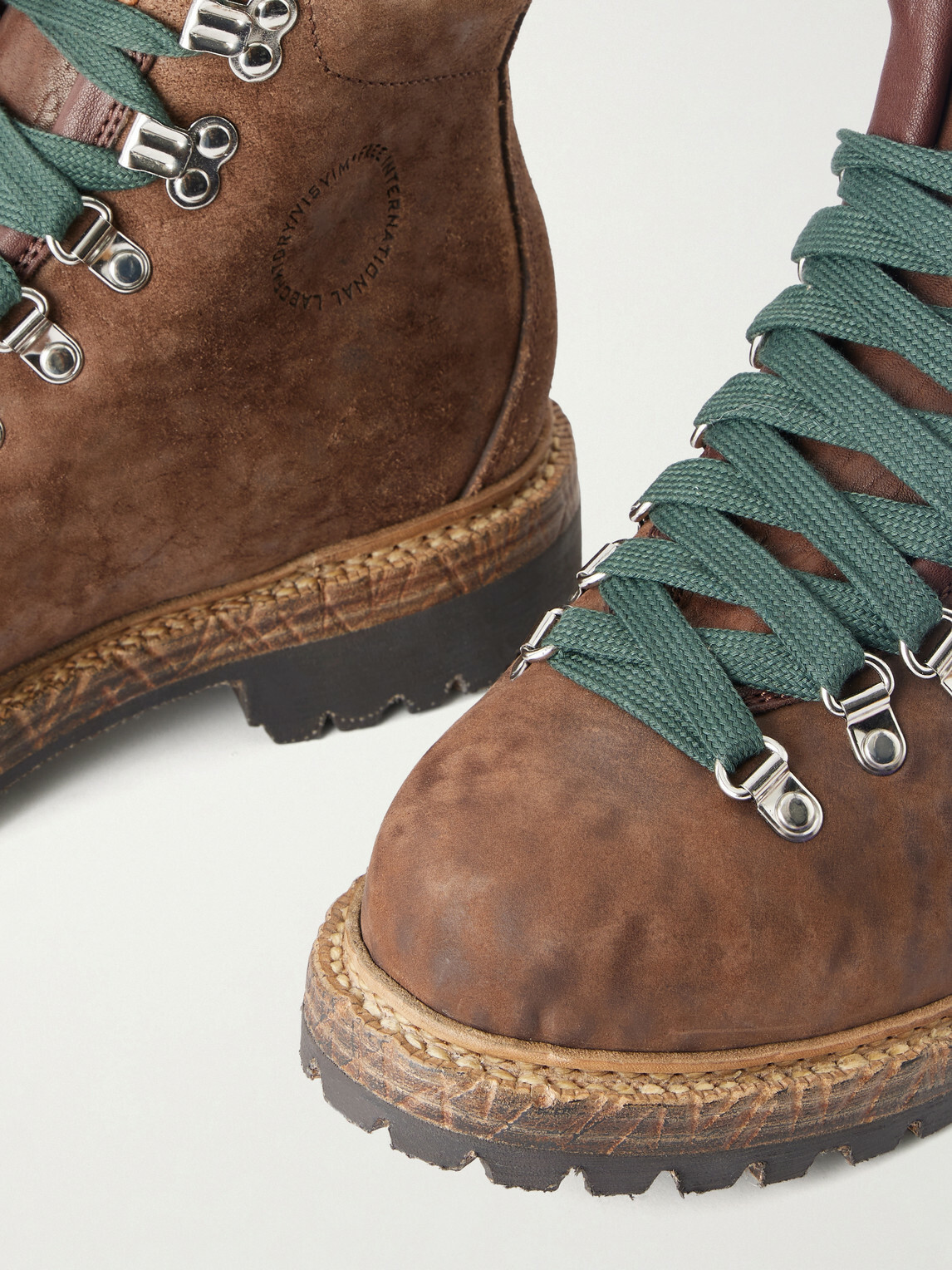 Visvim - Whymper Folk Distressed Leather Lace-Up Boots - Brown