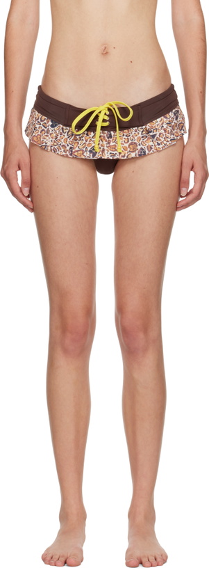 Photo: Juliet Johnstone Brown Lace-Up Bikini Bottom