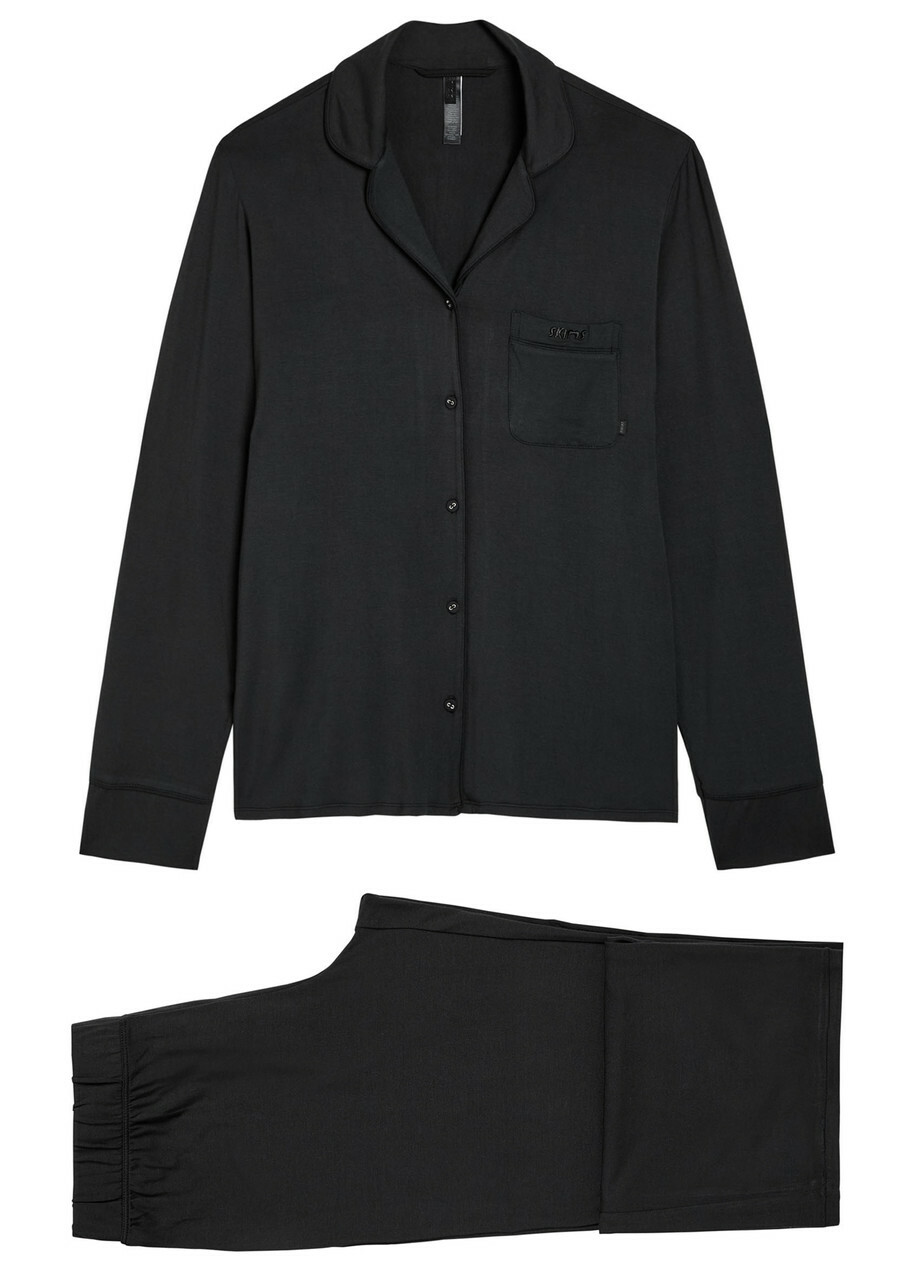 Skims Jersey Pyjama set Black